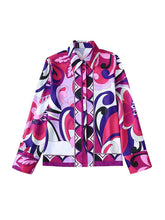 Load image into Gallery viewer, Retro Psychedelic Blouse & Pants