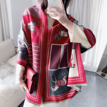 Load image into Gallery viewer, Équestre Luxury Cashmere Pashmina Shawl Scarf