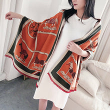 Load image into Gallery viewer, Équestre Luxury Cashmere Pashmina Shawl Scarf