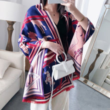 Load image into Gallery viewer, Équestre Luxury Cashmere Pashmina Shawl Scarf