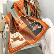 Load image into Gallery viewer, Équestre Luxury Cashmere Pashmina Shawl Scarf