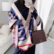Load image into Gallery viewer, Équestre Luxury Cashmere Pashmina Shawl Scarf