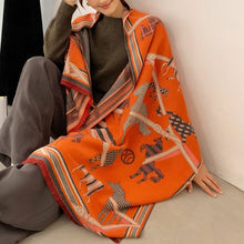 Load image into Gallery viewer, Équestre Luxury Cashmere Pashmina Shawl Scarf