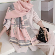 Load image into Gallery viewer, Équestre Luxury Cashmere Pashmina Shawl Scarf