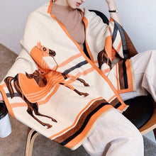 Load image into Gallery viewer, Équestre Luxury Cashmere Pashmina Shawl Scarf