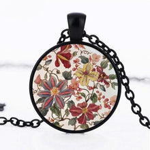 Load image into Gallery viewer, Boho Mandala Flower Glass Cabochon Pendant Necklace - Pretty Fashionation