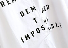 Load image into Gallery viewer, Streetwear Loose Monochrome White Shirt - Pretty Fashionation