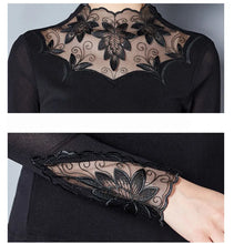 Load image into Gallery viewer, Floral Embroidered Lace Knit Top
