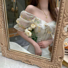 Load image into Gallery viewer, Vintage Fairy Floral Chiffon Mini Dress
