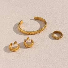 Load image into Gallery viewer, Statement Stainless Gold Plated Oriental Jewelry
