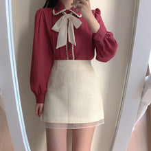 Load image into Gallery viewer, Vintage Lolita Preppy Style Blouse
