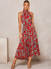 Load image into Gallery viewer, Sweet Polka Dot Halter Strapless Maxi Dress
