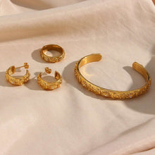 Load image into Gallery viewer, Statement Stainless Gold Plated Oriental Jewelry
