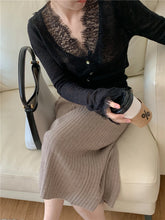 Load image into Gallery viewer, Vintage Buttoned Lace Cardigan
