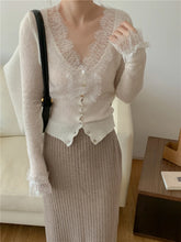 Load image into Gallery viewer, Vintage Buttoned Lace Cardigan
