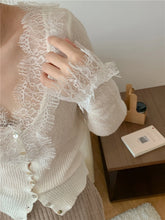 Load image into Gallery viewer, Vintage Buttoned Lace Cardigan
