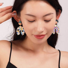 Load image into Gallery viewer, Colorful Artistic Face Statement Earrings
