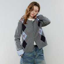 Load image into Gallery viewer, Retro Jacquard Cardigan Sweater
