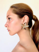 Load image into Gallery viewer, Big Flower Statement Studs Earrings - Pretty Fashionation
