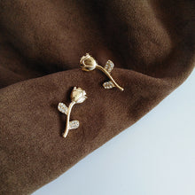 Load image into Gallery viewer, Romantic Rose Crystal Mini Stud Earrings
