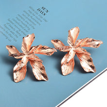 Load image into Gallery viewer, Big Flower Statement Studs Earrings - Pretty Fashionation
