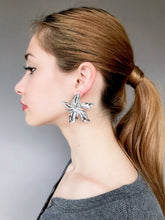 Load image into Gallery viewer, Big Flower Statement Studs Earrings - Pretty Fashionation
