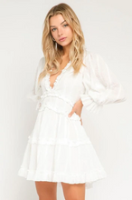 Load image into Gallery viewer, Vintage Bohemian White Ruffles Dress - Pretty Fashionation
