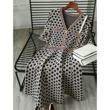 Load image into Gallery viewer, Vintage Designer Brocade Plaid Shirt Dress - Pretty Fashionation
