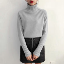 Load image into Gallery viewer, Cashmere Turtleneck Knitted Sweater - Pretty Fashionation

