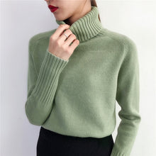Load image into Gallery viewer, Cashmere Turtleneck Knitted Sweater - Pretty Fashionation

