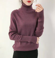 Load image into Gallery viewer, Cashmere Turtleneck Knitted Sweater - Pretty Fashionation
