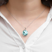 Load image into Gallery viewer, Blue Sky Cloud Moon Ball Pendant Necklace - Pretty Fashionation

