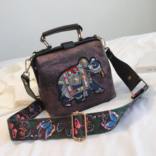 Load image into Gallery viewer, Vintage Bohemian Embroidery Butterfly Strap Elephant Bag - Pretty Fashionation
