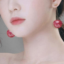 Load image into Gallery viewer, Gold Plated Sweet Sakura Cherry Dang Drop Earrings - Pretty Fashionation
