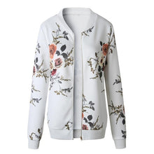 Load image into Gallery viewer, Flower Leaves Zipper Jacket - Pretty Fashionation
