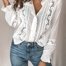 Load image into Gallery viewer, Vintage Hollow Out Romantic Lace Blouse
