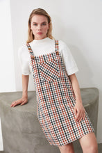 Load image into Gallery viewer, Vintage Plaid Gilet Dress - Pretty Fashionation
