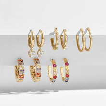Load image into Gallery viewer, Pairs/set 2020 Rhinestone Huggie Earrings - Pretty Fashionation
