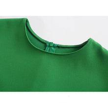 Load image into Gallery viewer, Vintage Chic Green Midi Dress - Pretty Fashionation
