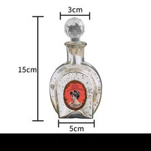 Load image into Gallery viewer, Vintage Glass With Brass Lid Decoration Perfume Bottle - Pretty Fashionation
