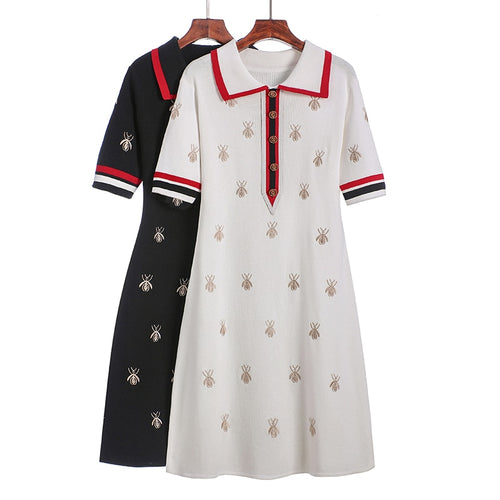 Vintage Embroidered Polo Dress - Pretty Fashionation