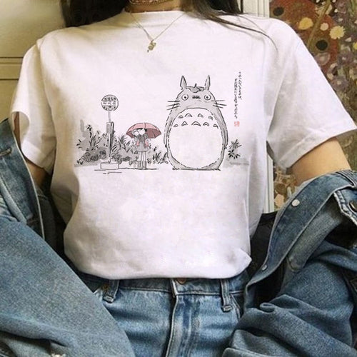 Studio Ghibli Anime Harajuku Kawaii Oversized T-Shirt - Pretty Fashionation
