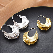 Load image into Gallery viewer, Irregular Gold and Silver Statement Earrings
