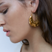 Load image into Gallery viewer, Irregular Gold and Silver Statement Earrings
