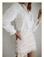 Load image into Gallery viewer, Bohemian Pleated embroidered Blouse - Pretty Fashionation
