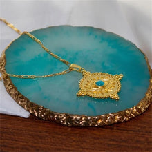 Load image into Gallery viewer, Ancient Egypt Eye of Horus Charm Crystal Necklace - Pretty Fashionation
