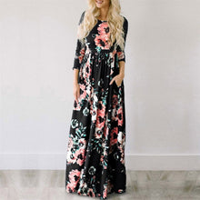 Load image into Gallery viewer, Floral Boho Maxi Dress - Pretty Fashionation
