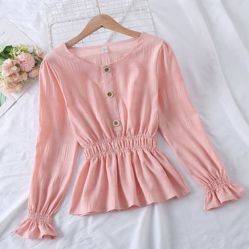 Lolita Bell Sleeve Ruffled Blouse | 8 Colors - Pretty Fashionation