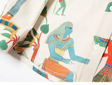 Load image into Gallery viewer, Designer Sustainable Retro Pharaonic Ancient Egypt Shirt - Pretty Fashionation
