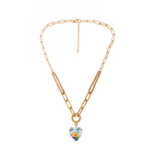 Load image into Gallery viewer, Gold Plated Stainless Love Flower Pendant Necklace
